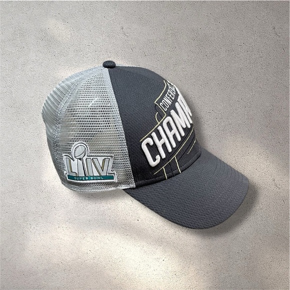 Kansas City Chiefs Super Bowl LIV Conference Champions New Era Snapback Hat Cap - Picture 2 of 6